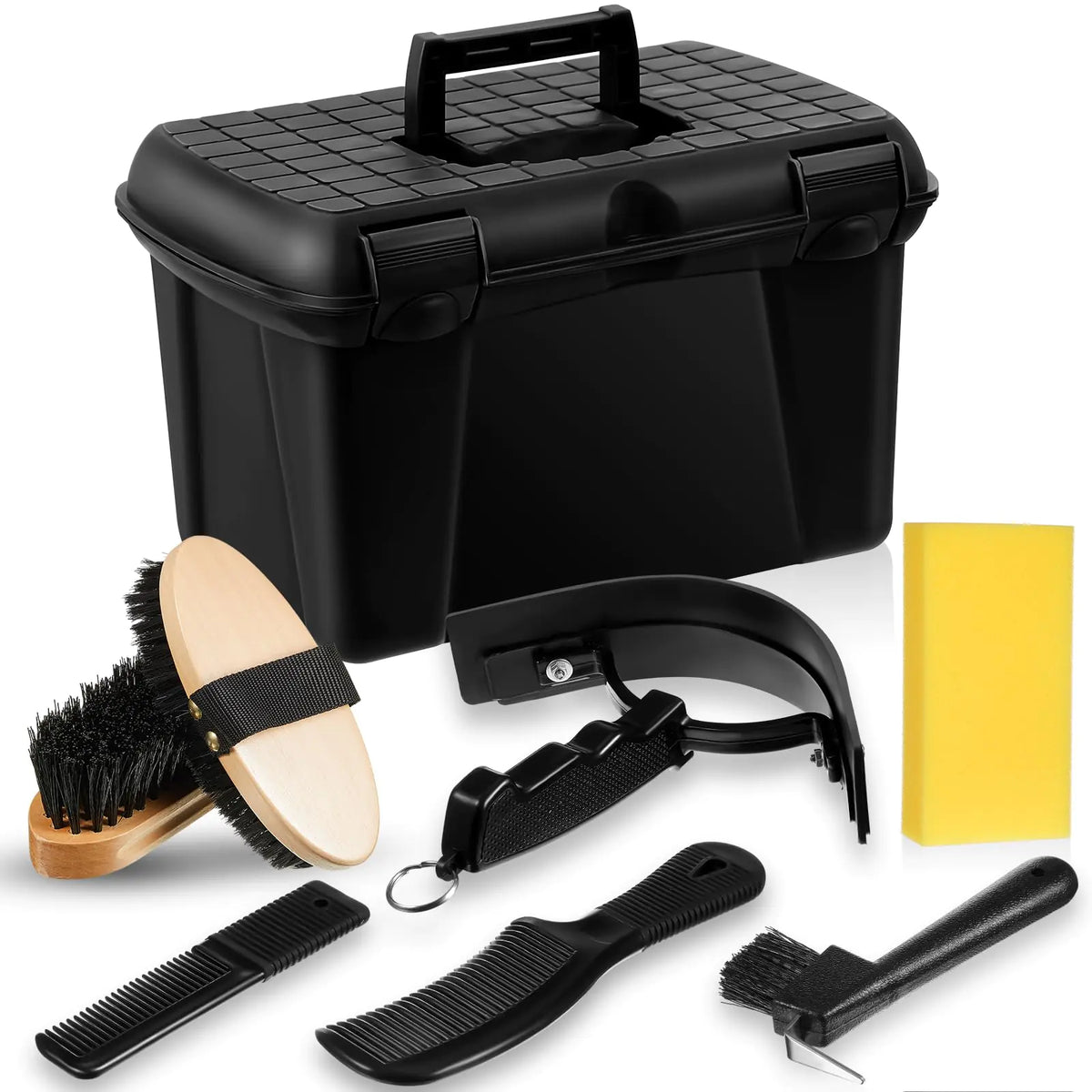 Large 8-piece Horse Grooming Box Kit