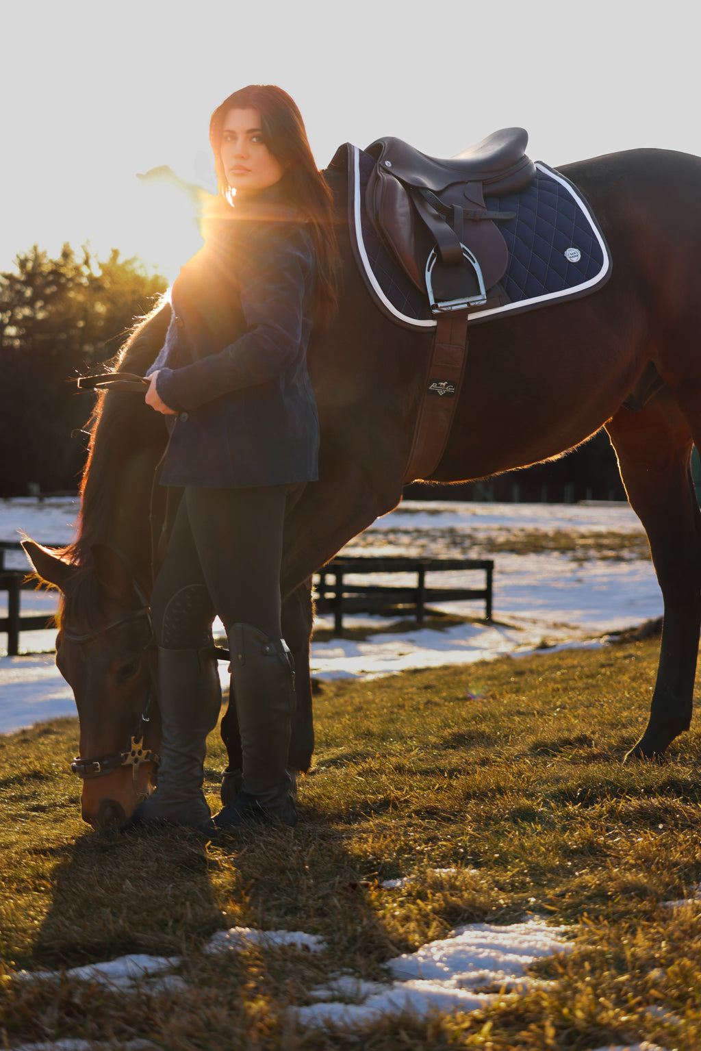 Jump Saddle Pad | Navy