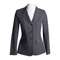 Grand Prix Ladies EQJ 3 Button Show Coat, NY Tech Fabric, Black