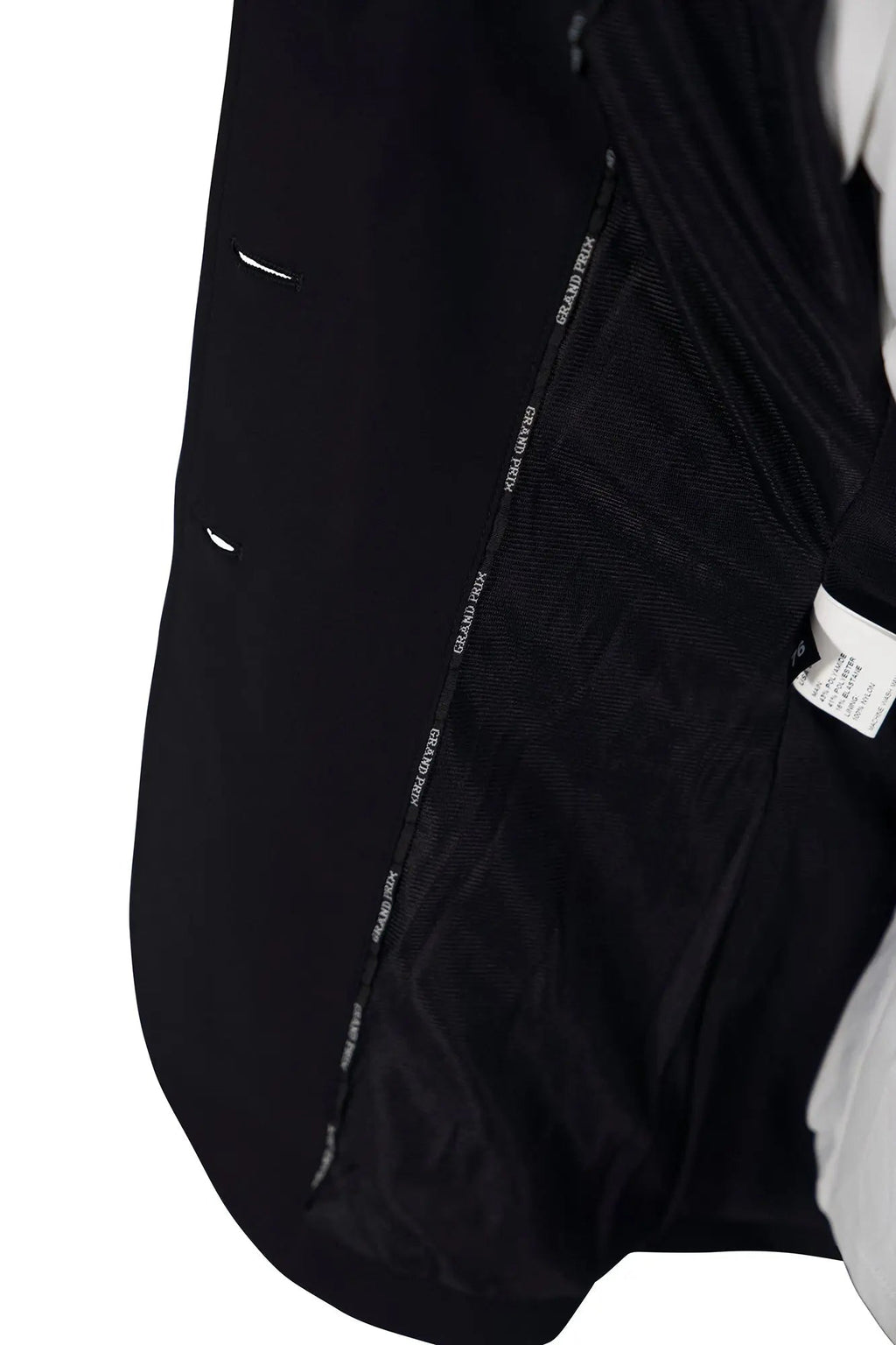 Grand Prix Saltare Dolce 3 Button Riding Show Jacket, Black