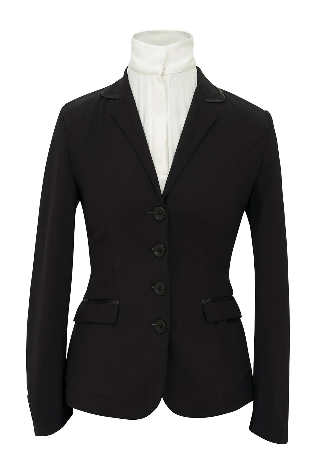Grand Prix Saltare Dolce 4 Button Riding Jacket, Black