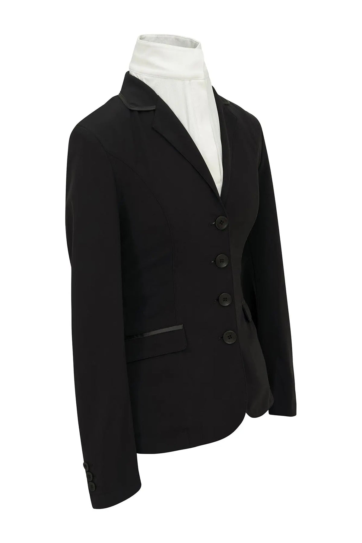 Grand Prix Saltare Dolce 4 Button Riding Jacket, Black