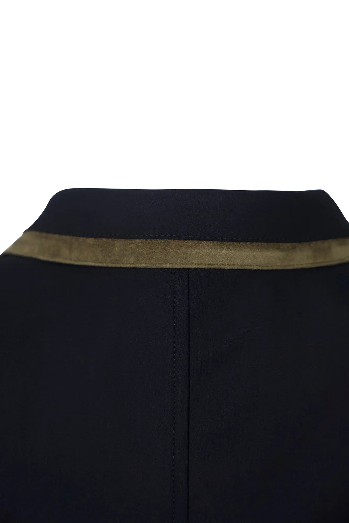 Grand Prix Saltare Premio 4 Button Riding Show Coat, Black with Moss Green