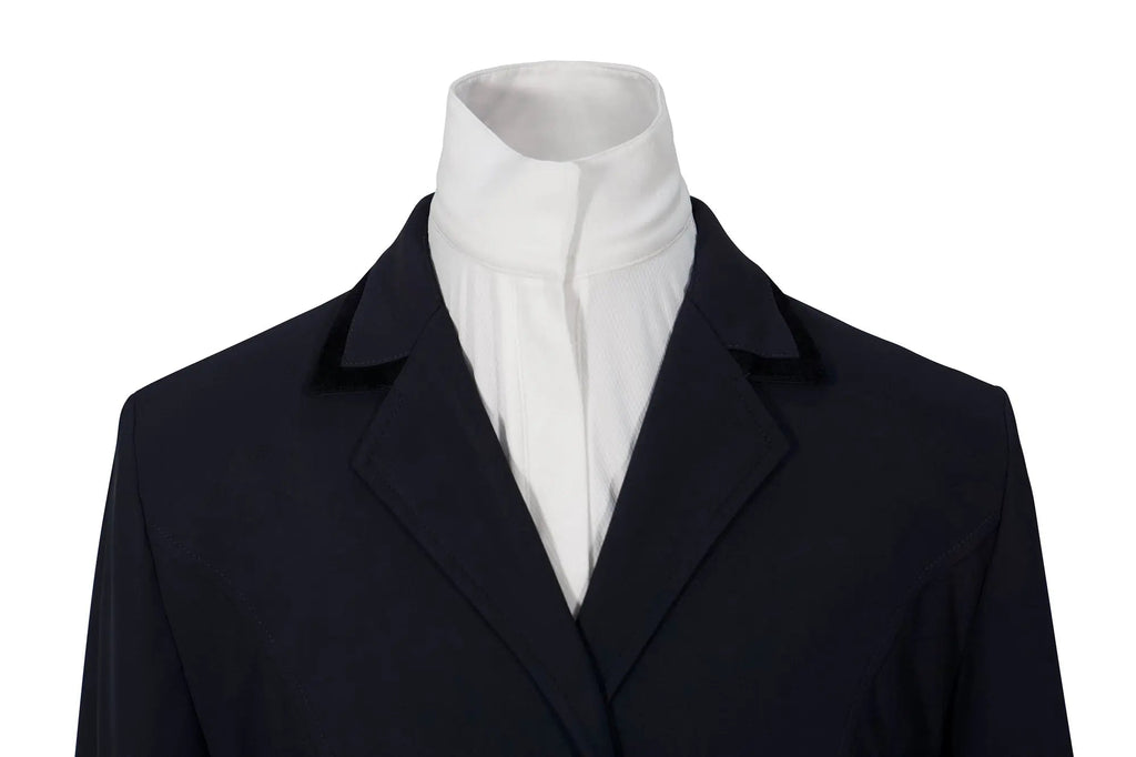 Grand Prix Saltare Premio 4 Button Riding Show Coat, Navy with Black