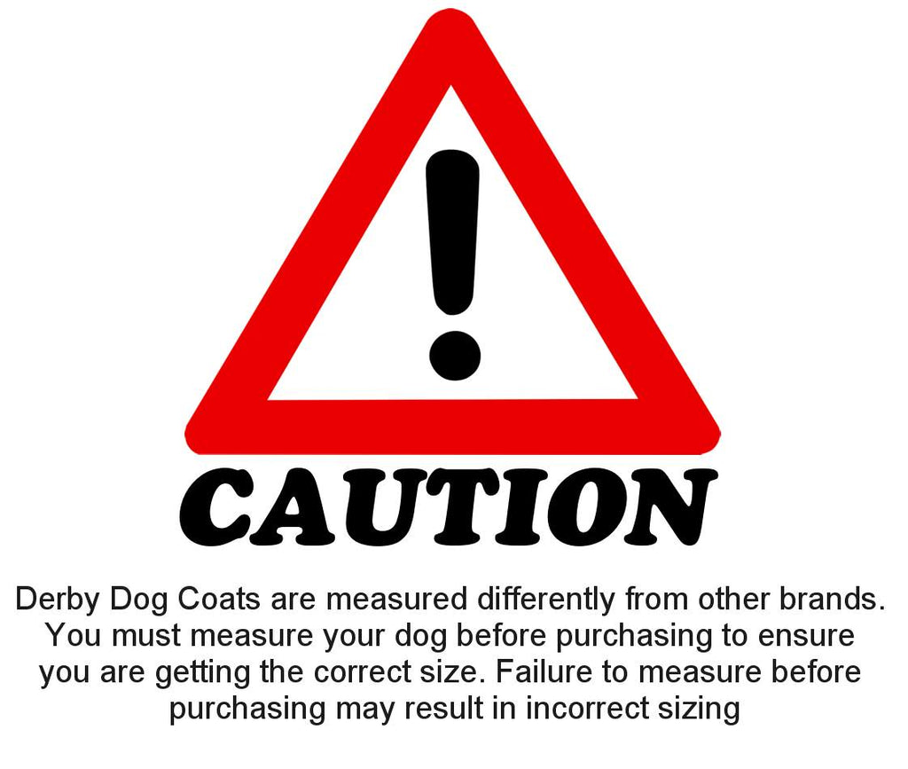 Derby Originals Adjust-to-Fit Horse-Tough Reflective 600D Waterproof Ripstop Nylon Winter Dog Coat 150g Polyfil with One Year Warranty