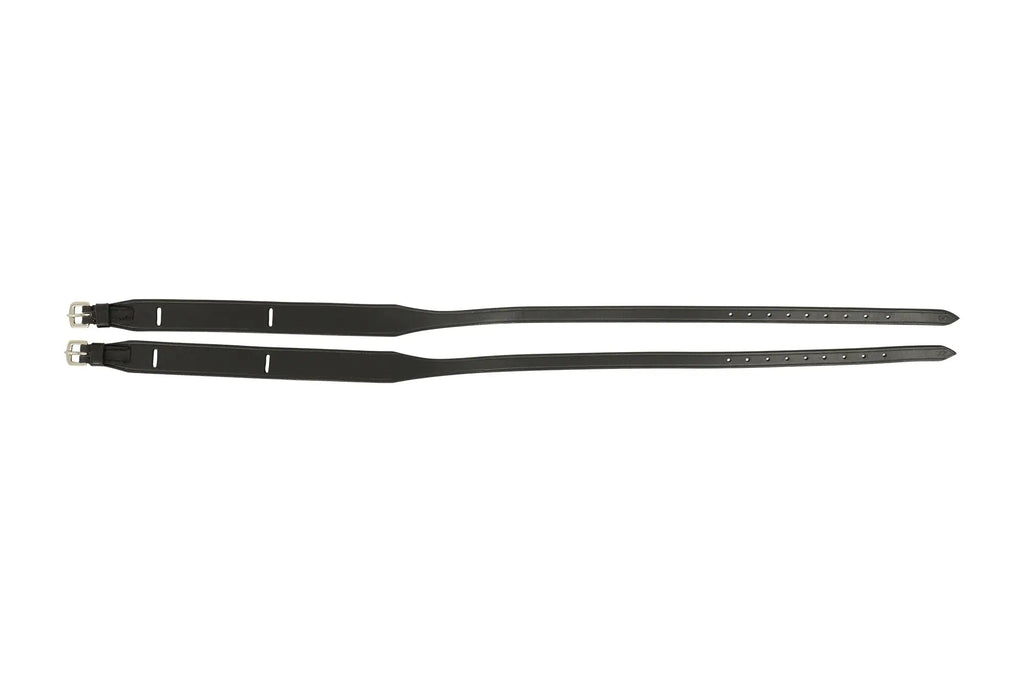 Huntley Equestrian Children's Black Leather Jodhpur Garter Straps
