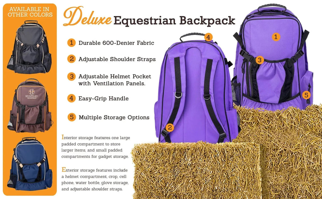 Huntley Equestrian Deluxe Equestrian Backpack