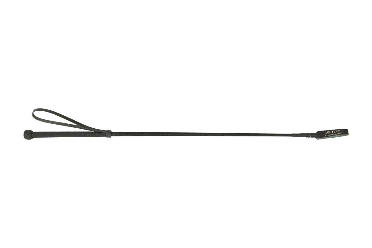 Huntley Equestrian English Riding Crop with Handle, 26" Inches, Black