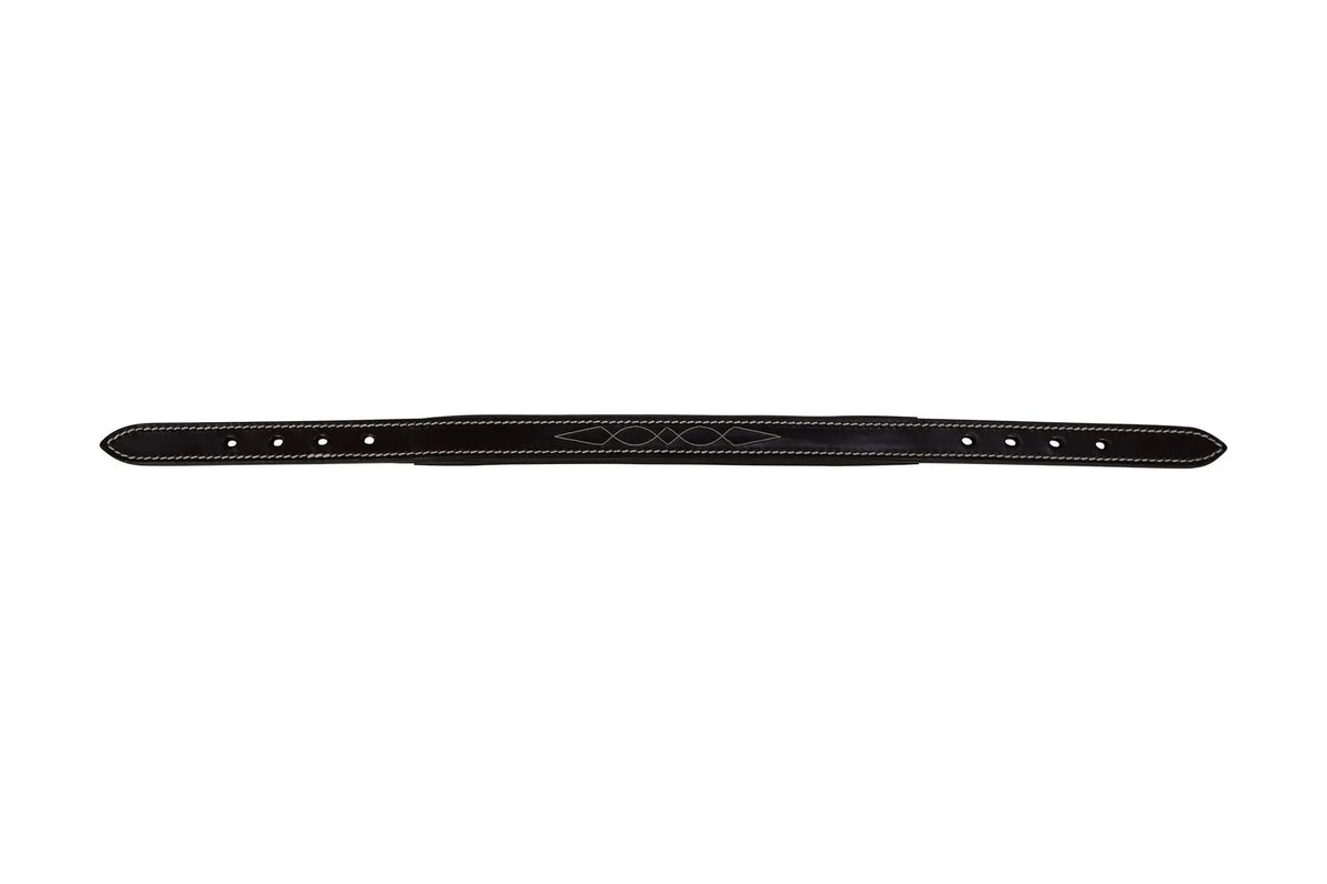 Huntley Equestrian Fancy Stitched Leather Halter Replacement Crown Piece