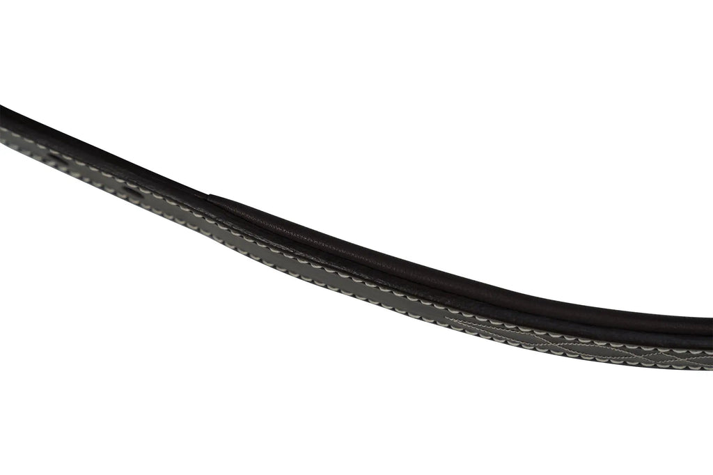 Huntley Equestrian Fancy Stitched Leather Halter Replacement Crown Piece