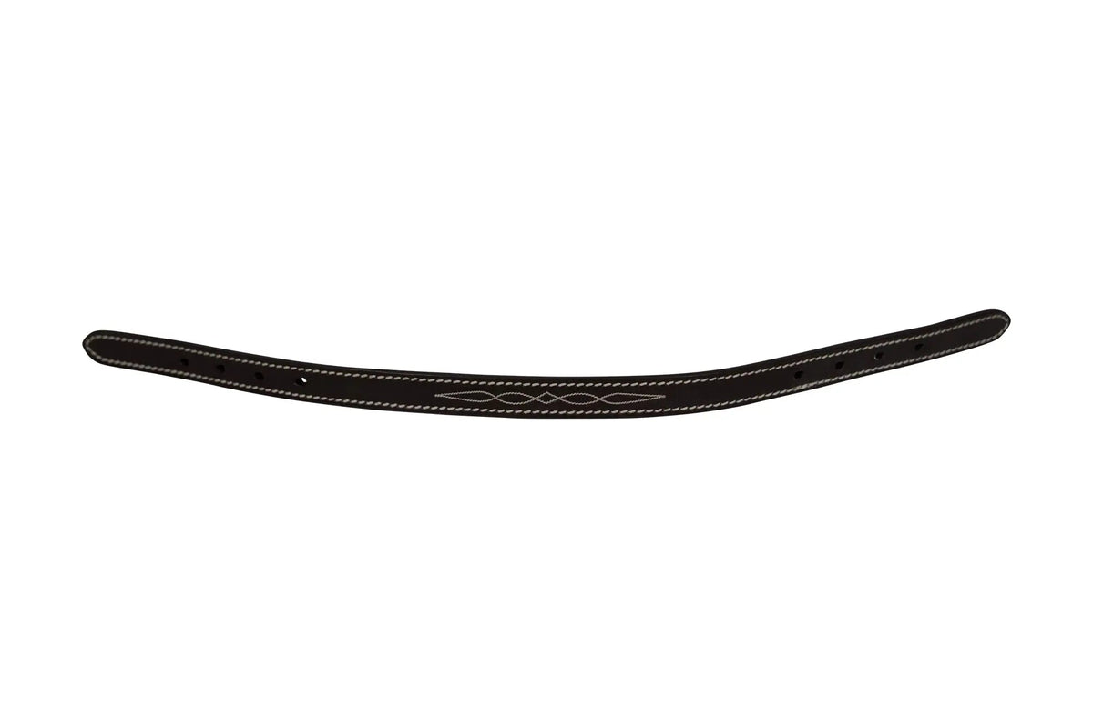 Huntley Equestrian Fancy Stitched Leather Pony Halter Replacement Crown