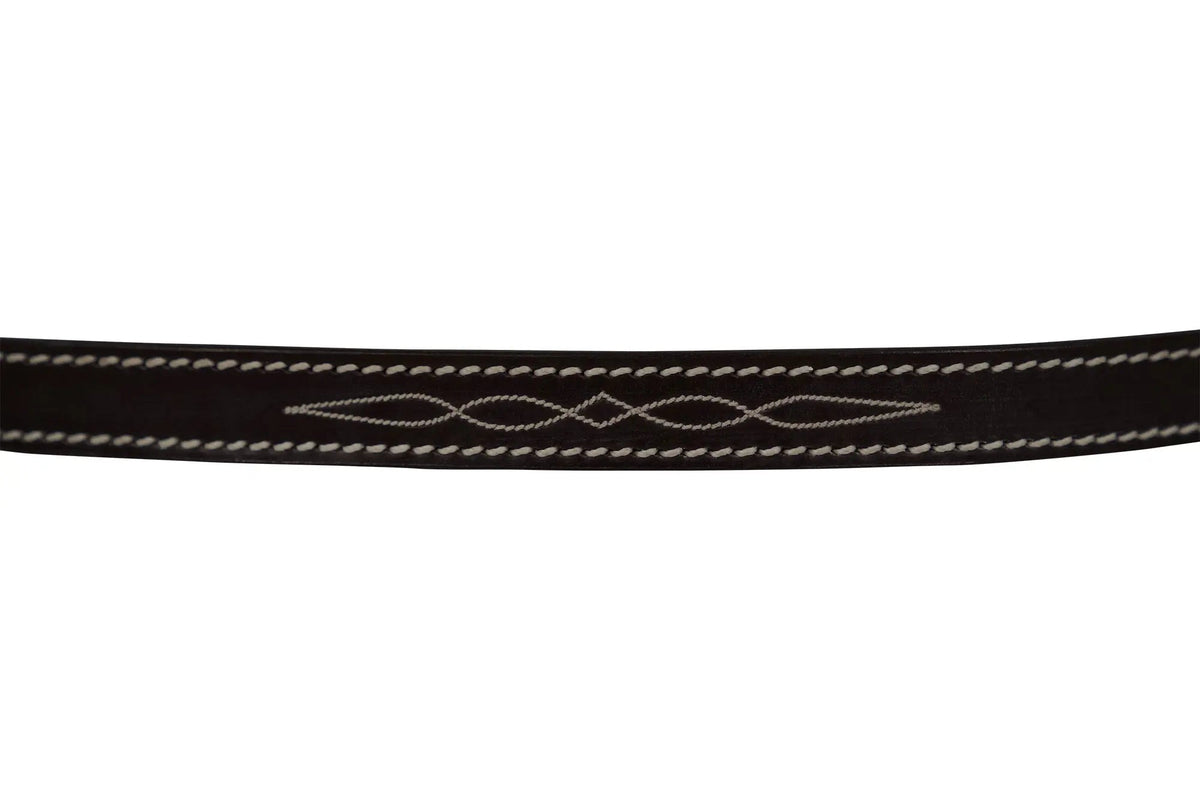 Huntley Equestrian Fancy Stitched Leather Pony Halter Replacement Crown