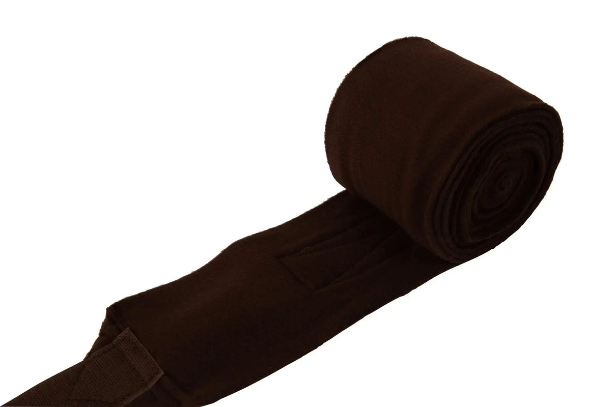 Huntley Equestrian Polo Fleece Wraps, Set of 4, Black