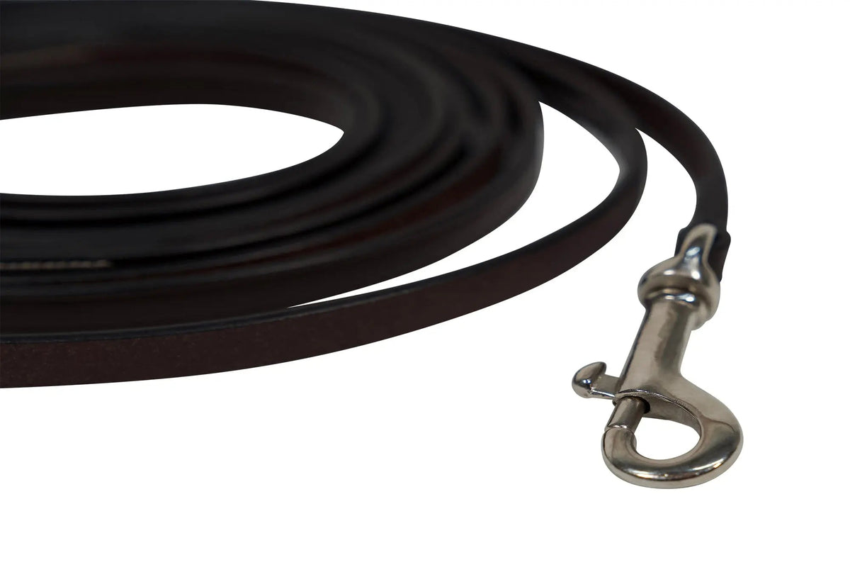 Huntley Equestrian Sedgwick Leather Draw Reins With Snap Ends