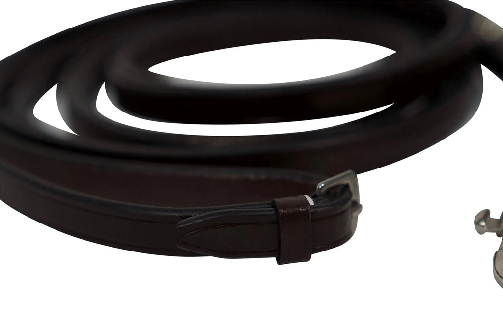 Huntley Equestrian Sedgwick Leather Draw Reins With Snap Ends