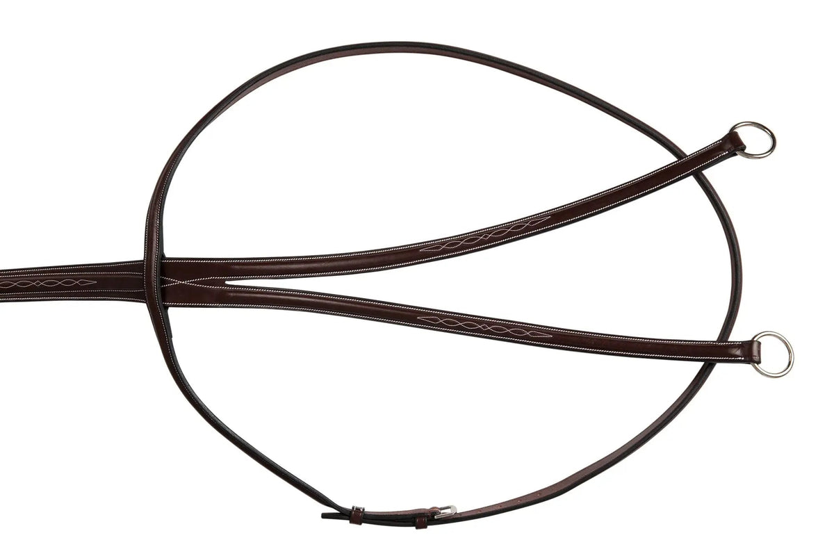 Huntley Equestrian Sedgwick Fancy Stitched Running Martingale, Cob size