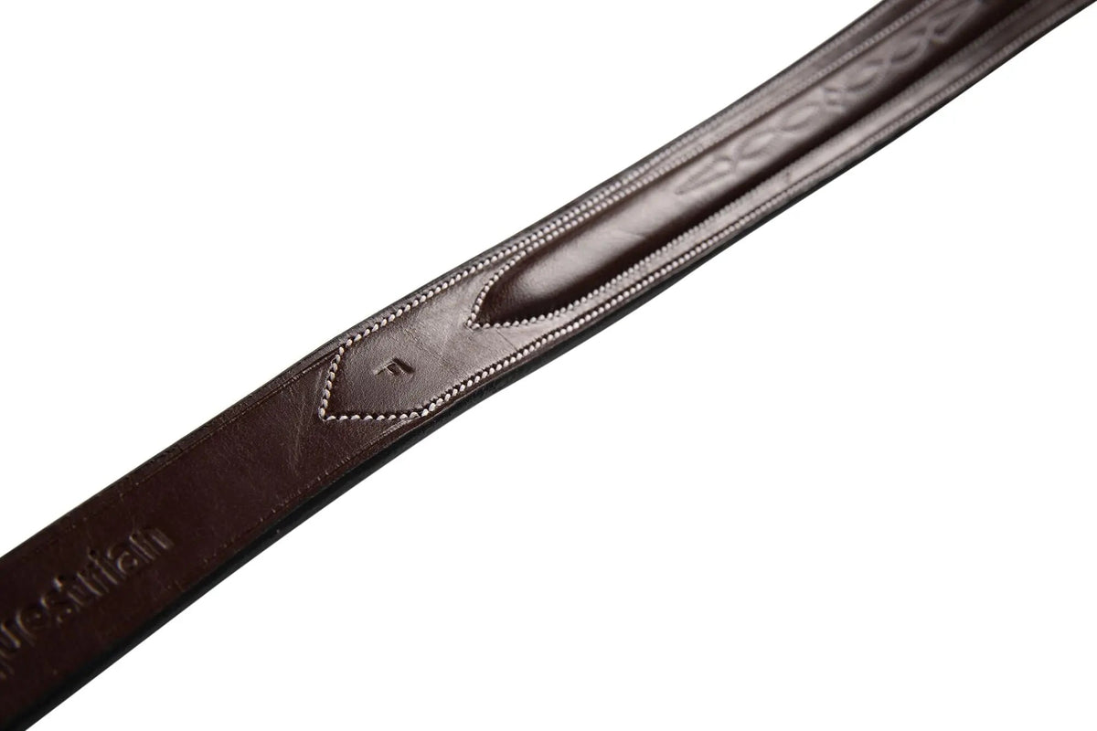 Huntley Equestrian Sedgwick Fancy Stitched Running Martingale, Full Size
