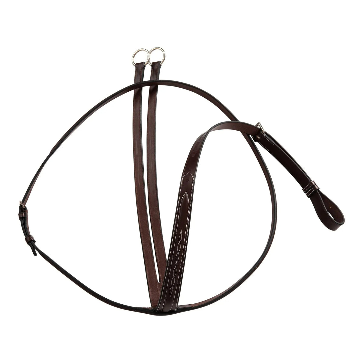 Huntley Equestrian Sedgwick Fancy Stitched Running Martingale, Full Size