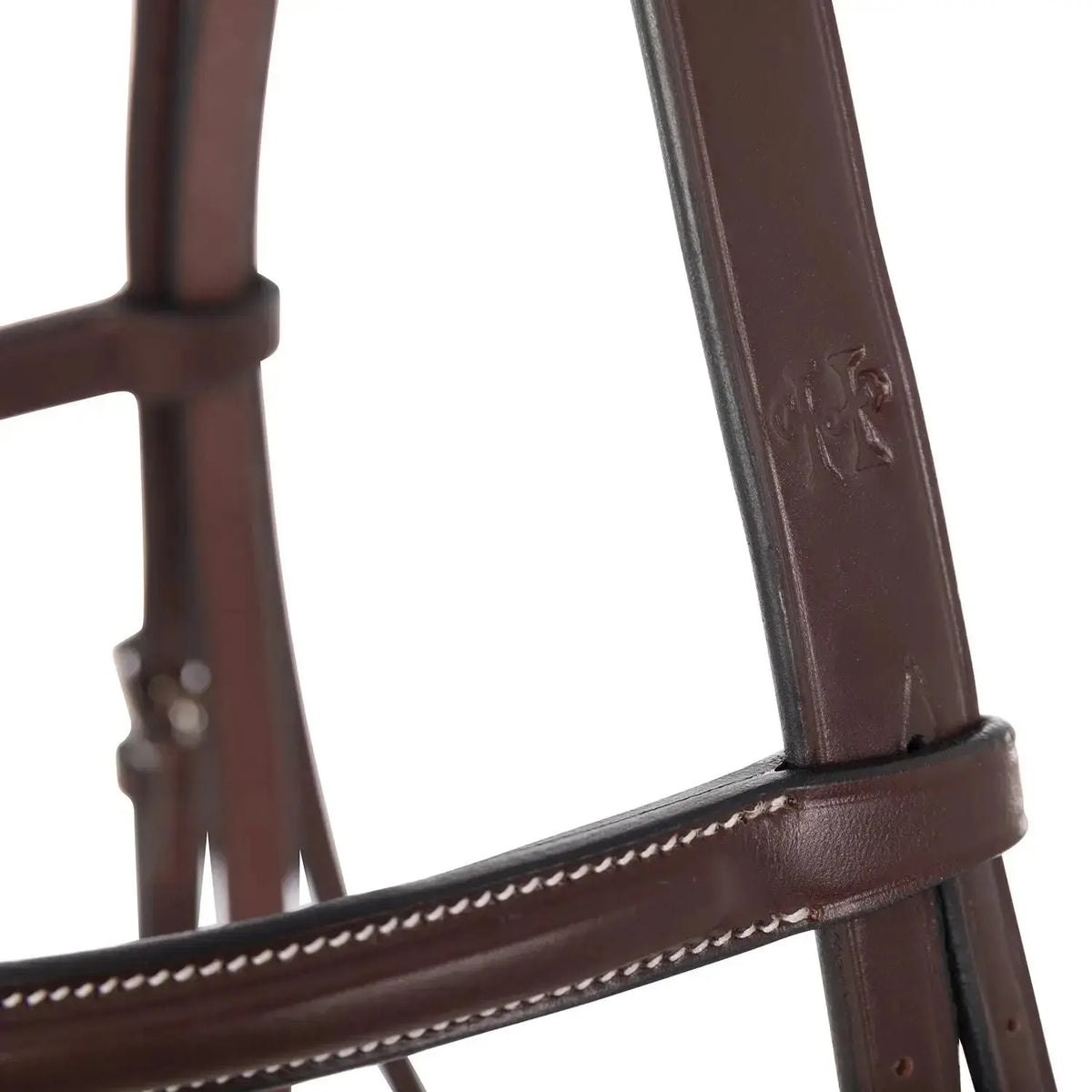 Huntley Equestrian Sedgwick Fancy Stitched Square Raised Hunter Horse Bridle with Reins