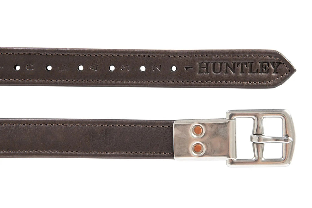 Huntley Equestrian Sedgwick Leather Flat Buckle Stirrup Leathers
