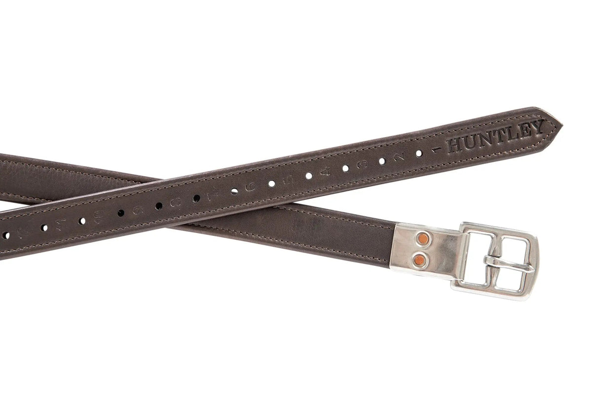 Huntley Equestrian Sedgwick Leather Flat Buckle Stirrup Leathers