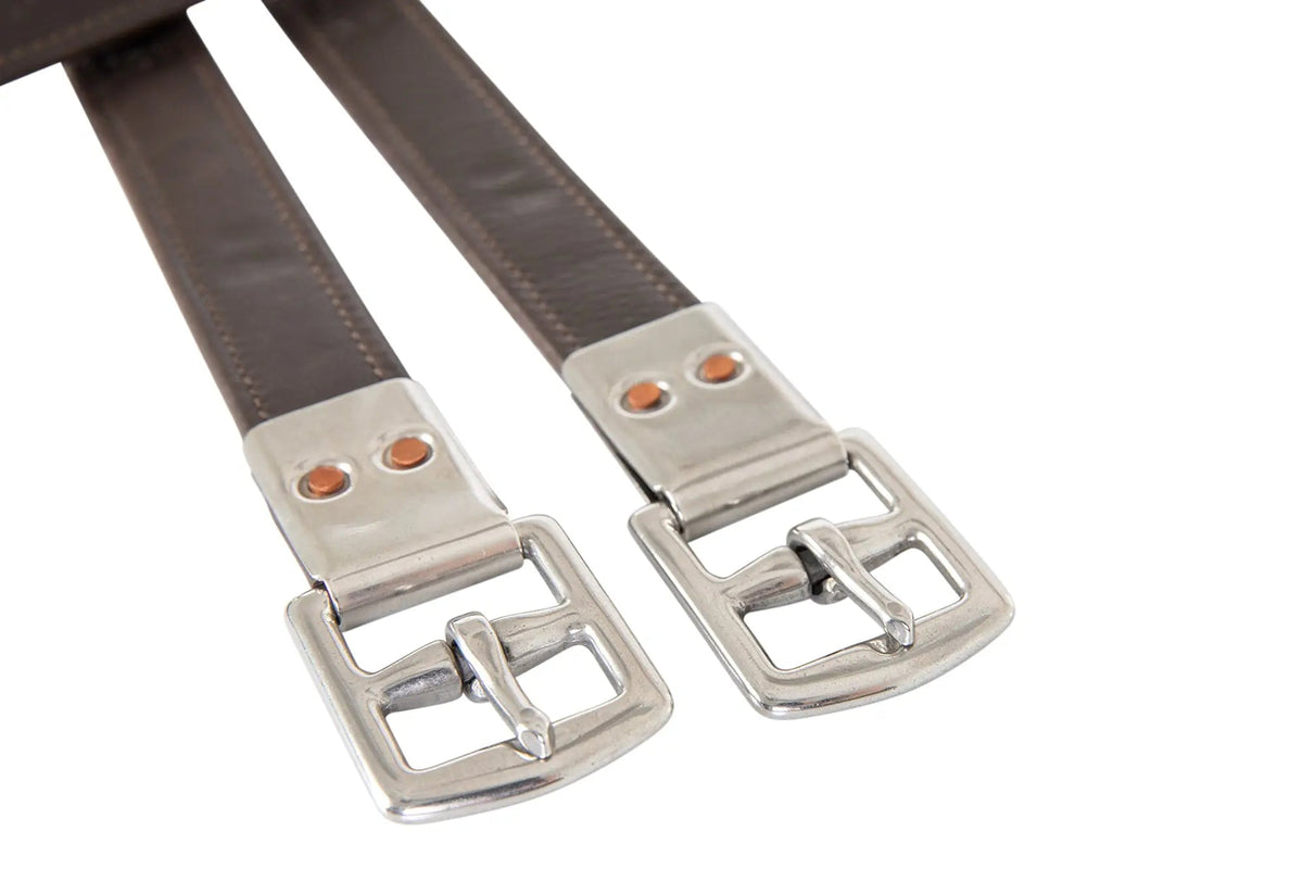 Huntley Equestrian Sedgwick Leather Flat Buckle Stirrup Leathers