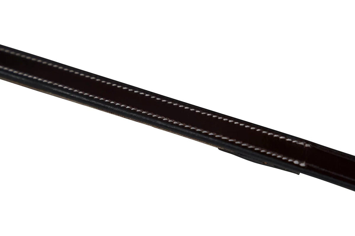 Huntley Equestrian Sedgwick Pelham Flat Curb Reins, Rubber Lined