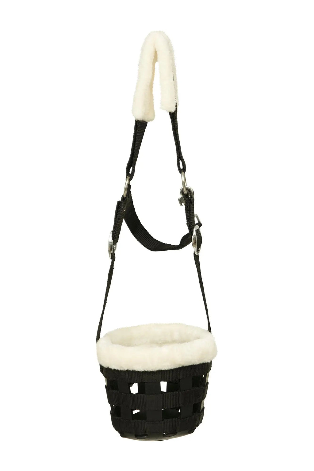 Huntley Fleece Padded Nylon Grazing Muzzle, Black