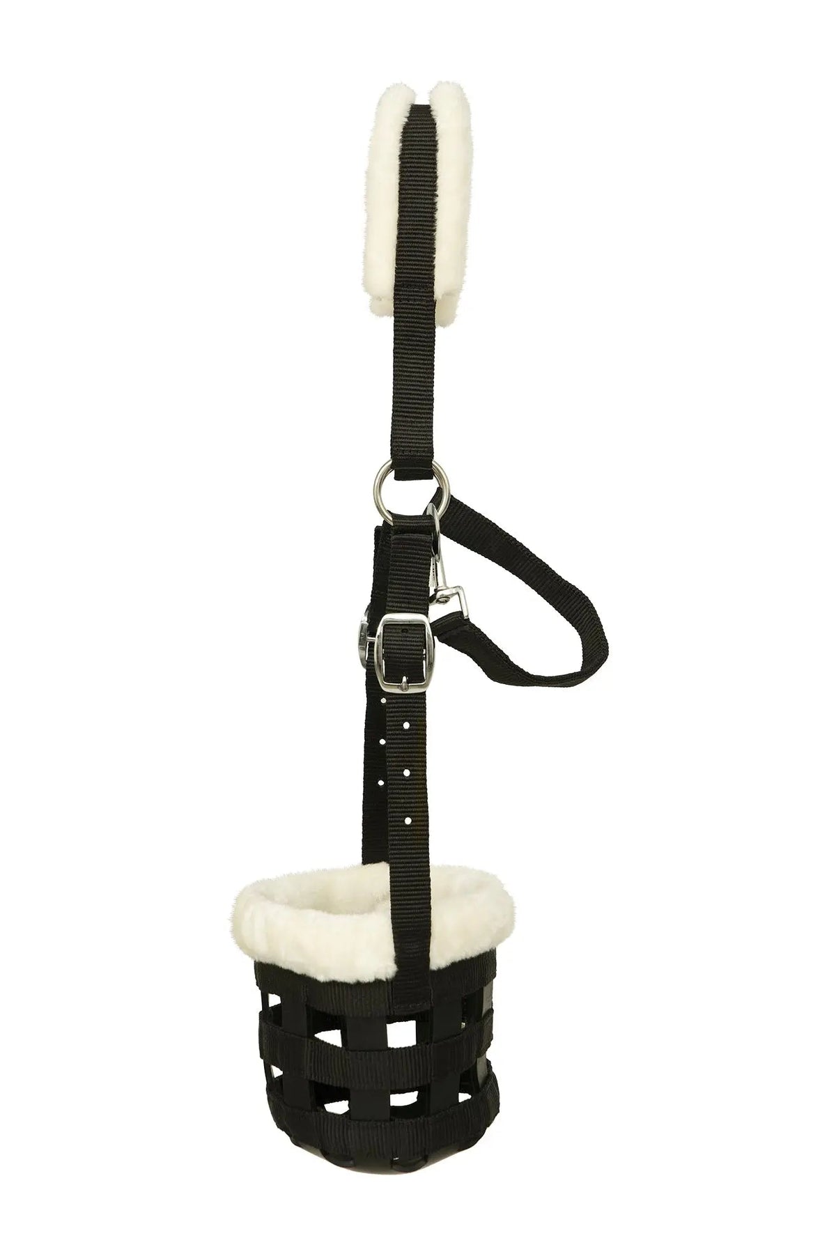 Huntley Fleece Padded Nylon Grazing Muzzle, Black