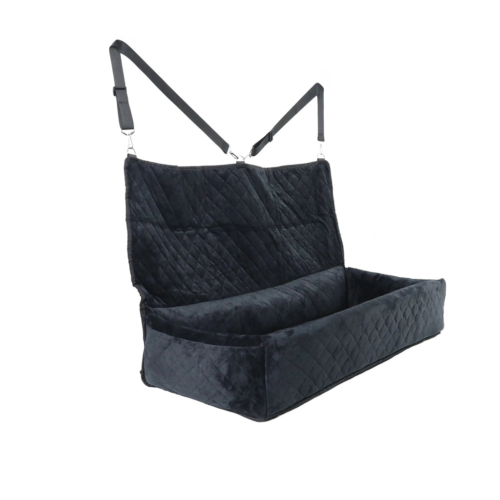 Huntley Pet Dog Car Seat for Large Dogs, Pet Booster Back Set Bed, Black