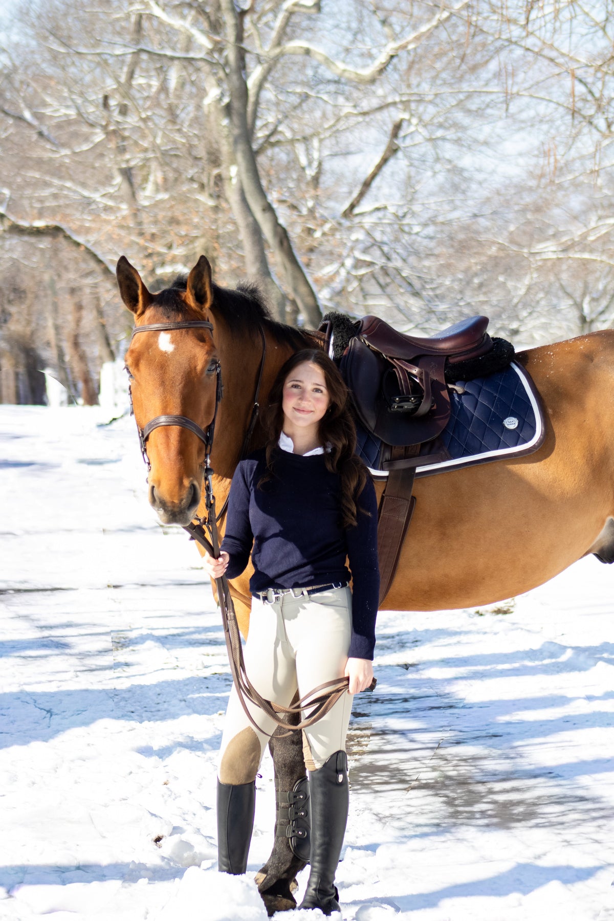 Jump Saddle Pad | Navy