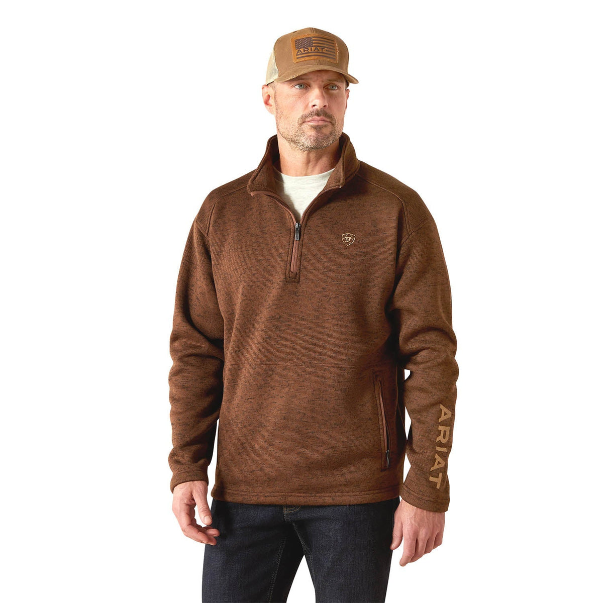 Ariat Mens Caldwell 1/4 Zip Pullover Sweater