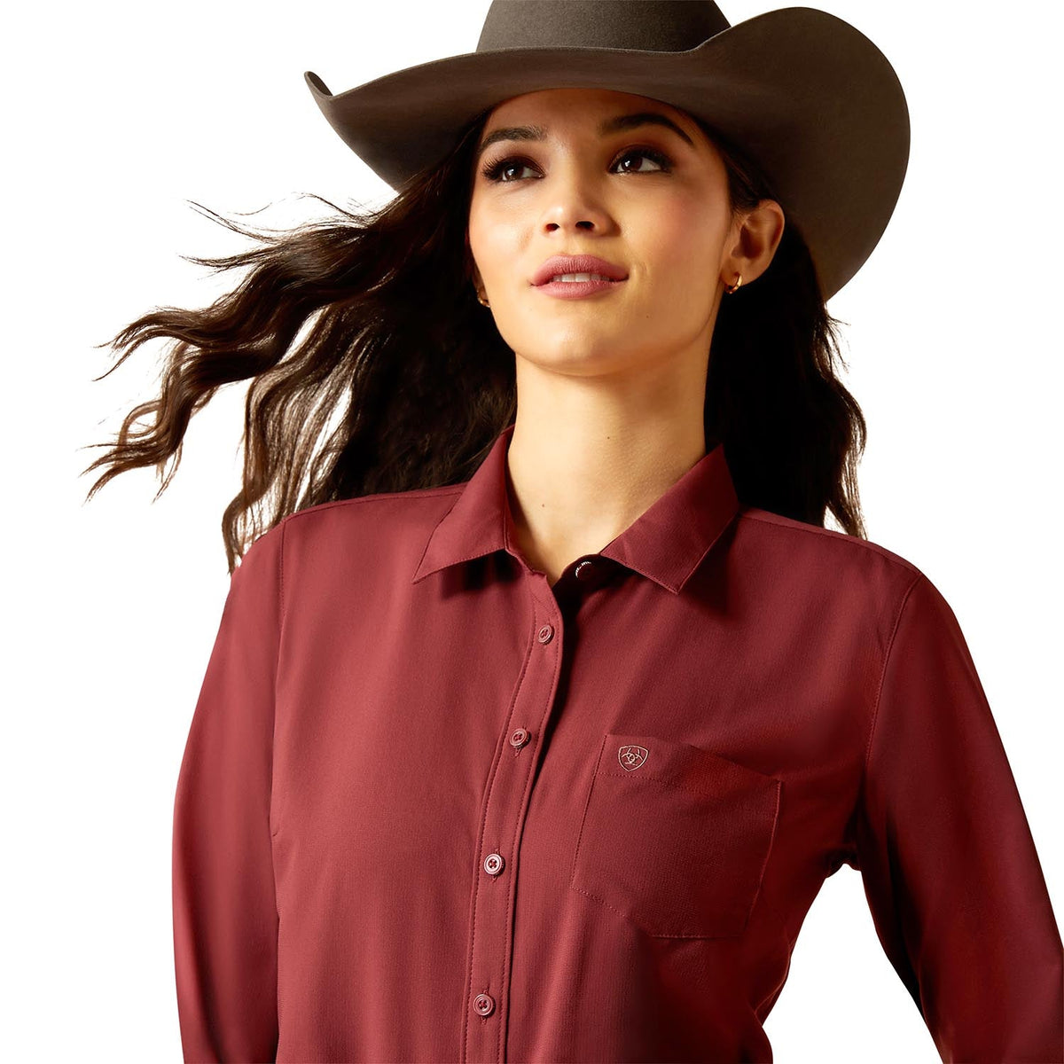 Ariat Women's Kirby Pro Shirt – Long Sleeve, Athletic Fit, UV Protection, Riding & Outdoor Wear