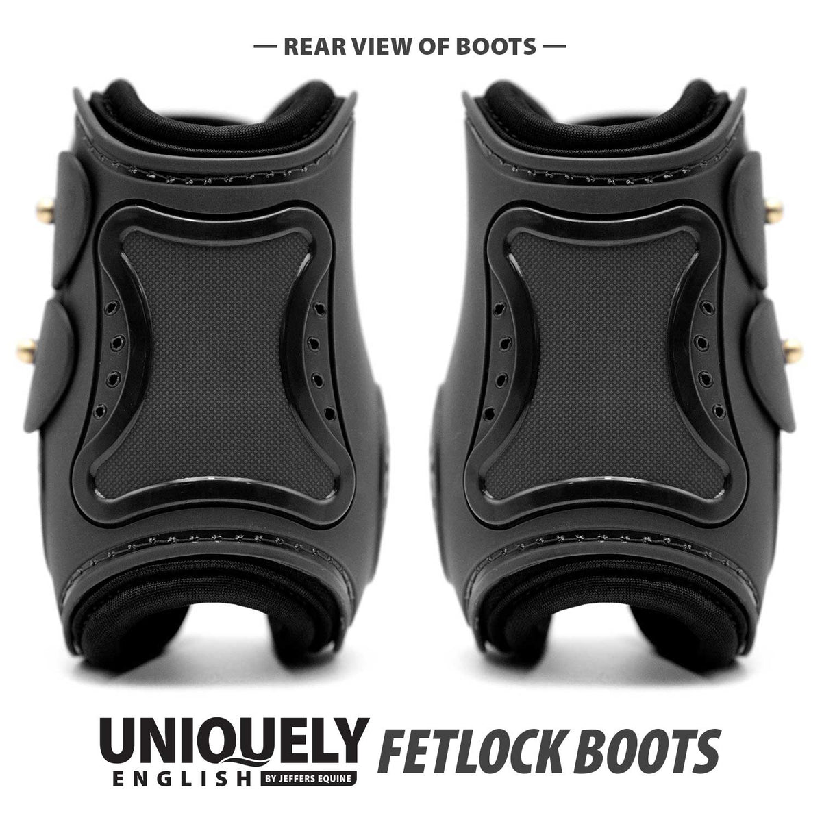 Jeffers Uniquely English Fetlock Boots for Horses, 2-Pack