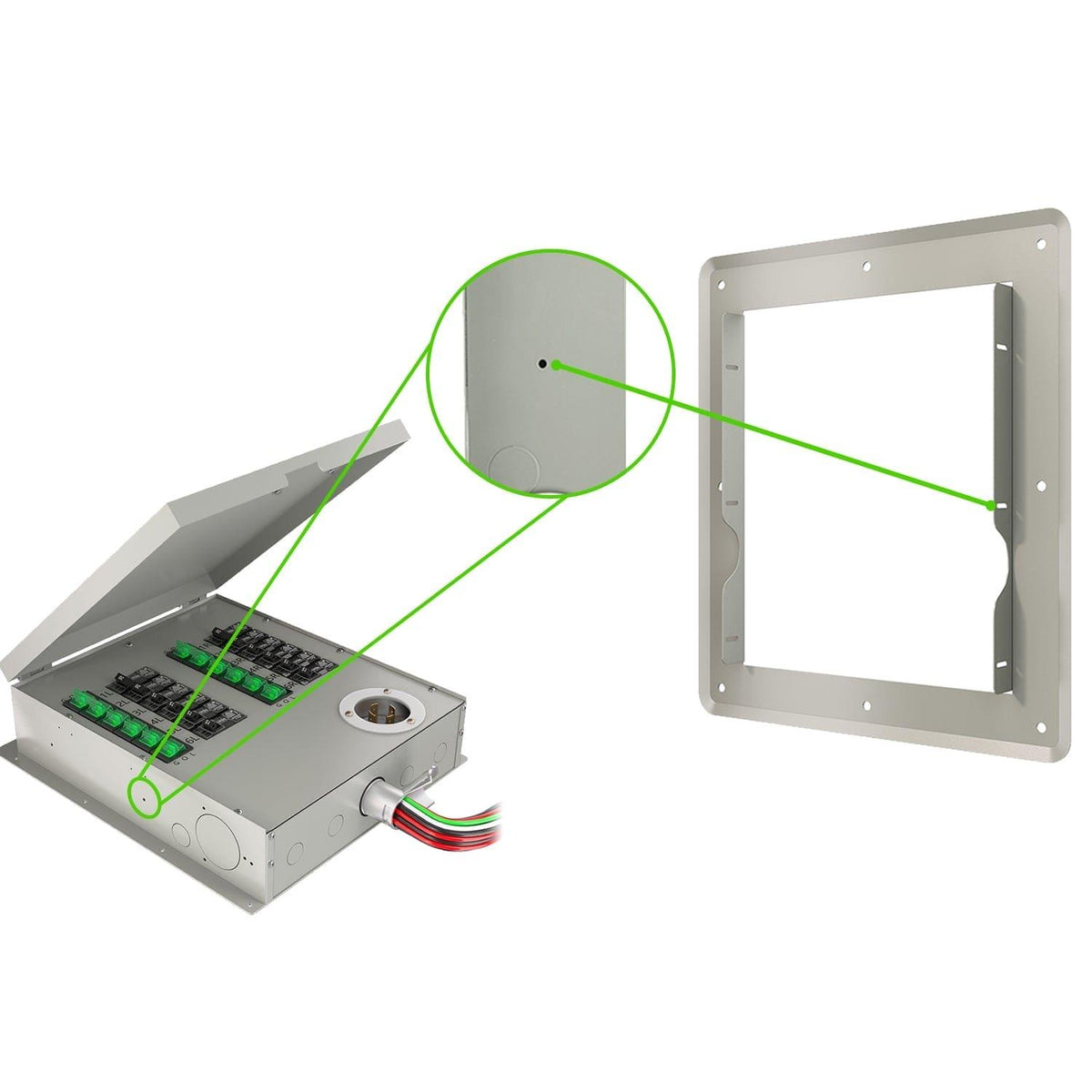 Nature's Generator 12 Circuit Manual Transfer Switch Flush Mount